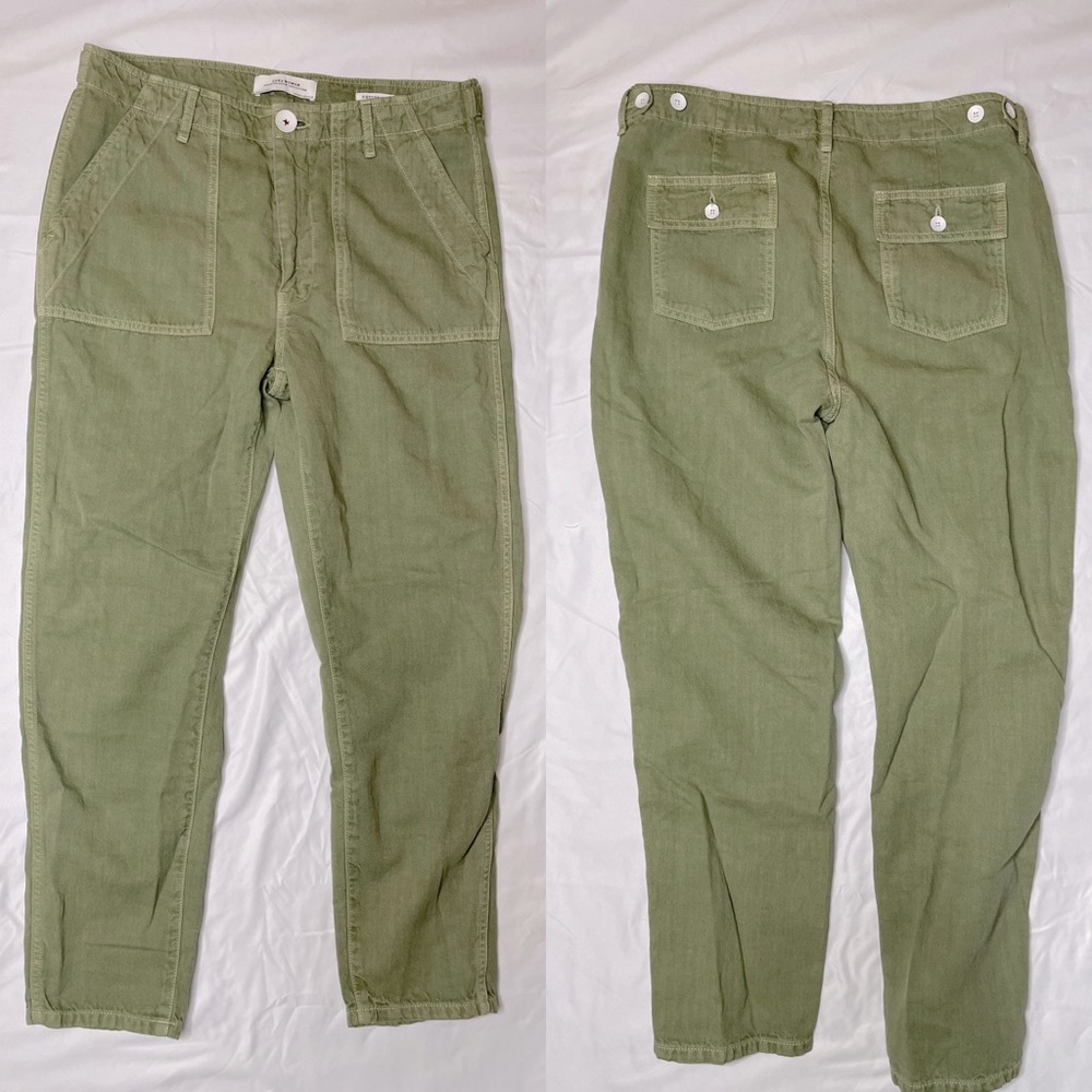 Zara Green Utility Trousers